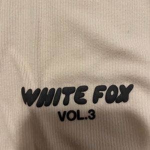 2 S white fox biker shorts! worn twice- super soft and more so lounge shorts.